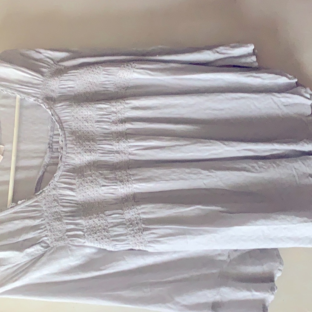 Gray blue top